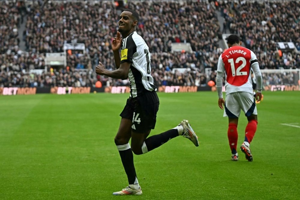 Alexander Isak buteur contre Arsenal. AFP