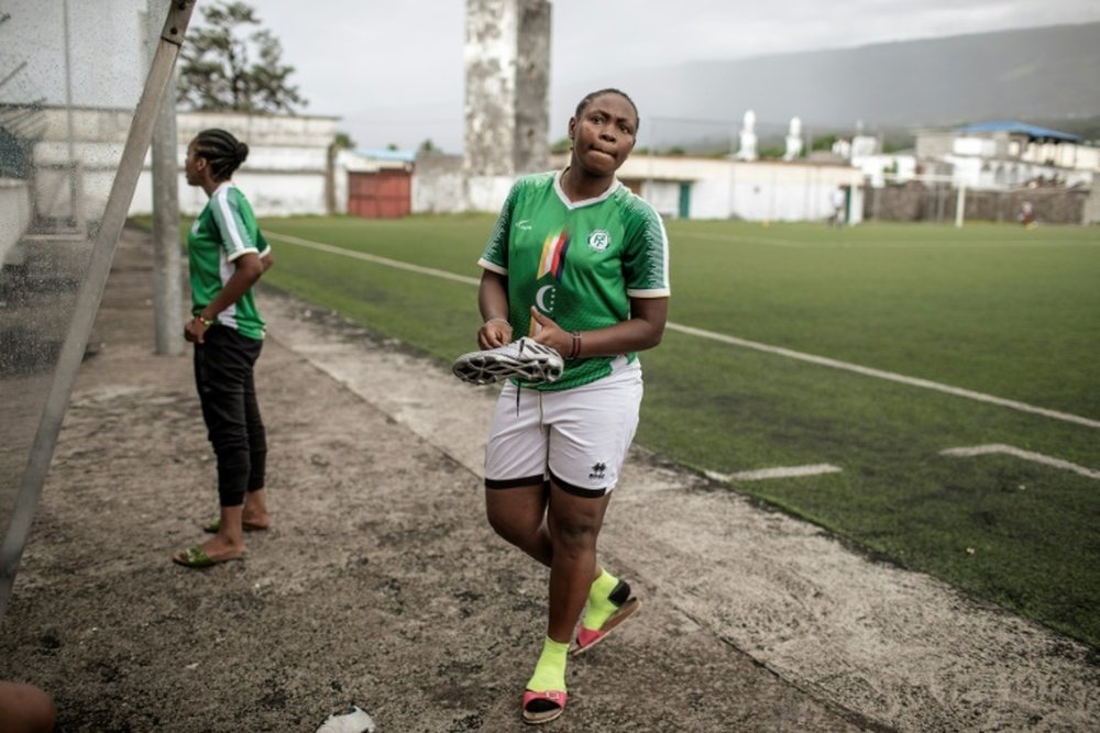 À la découverte des joueuses aux Comores. AFP