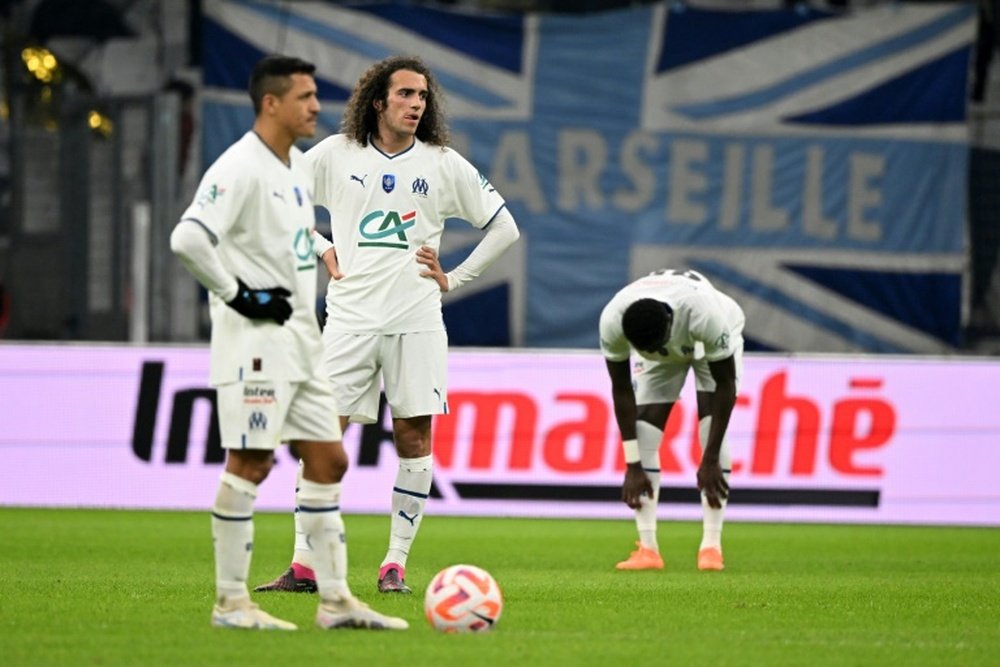 Pour l'OM, le gâchis et la honte. AFP