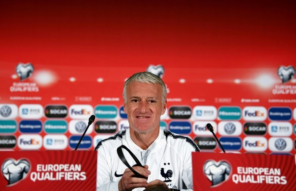 Le sélectionneur de l'équipe de France Didier Deschamps. AFP