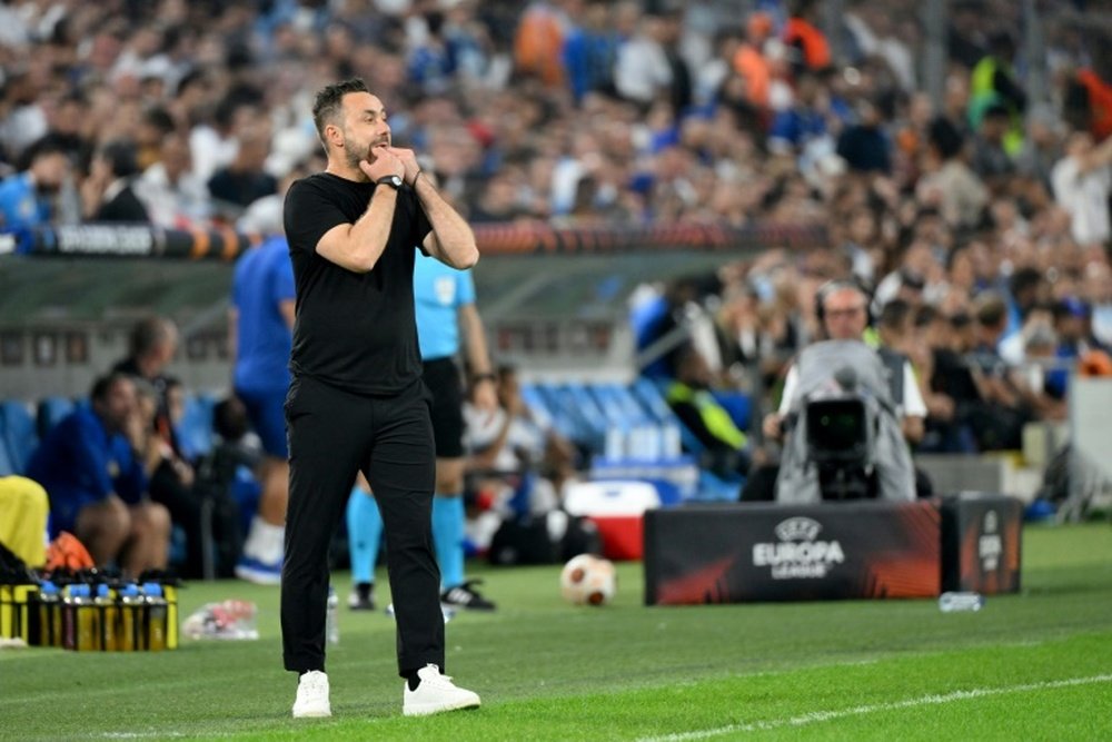L'OM confirme l'arrivée de De Zerbi comme entraîneur. AFP