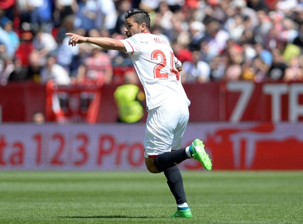 L'attaquant du Séville FC Nolito face à Villarreal. Goal