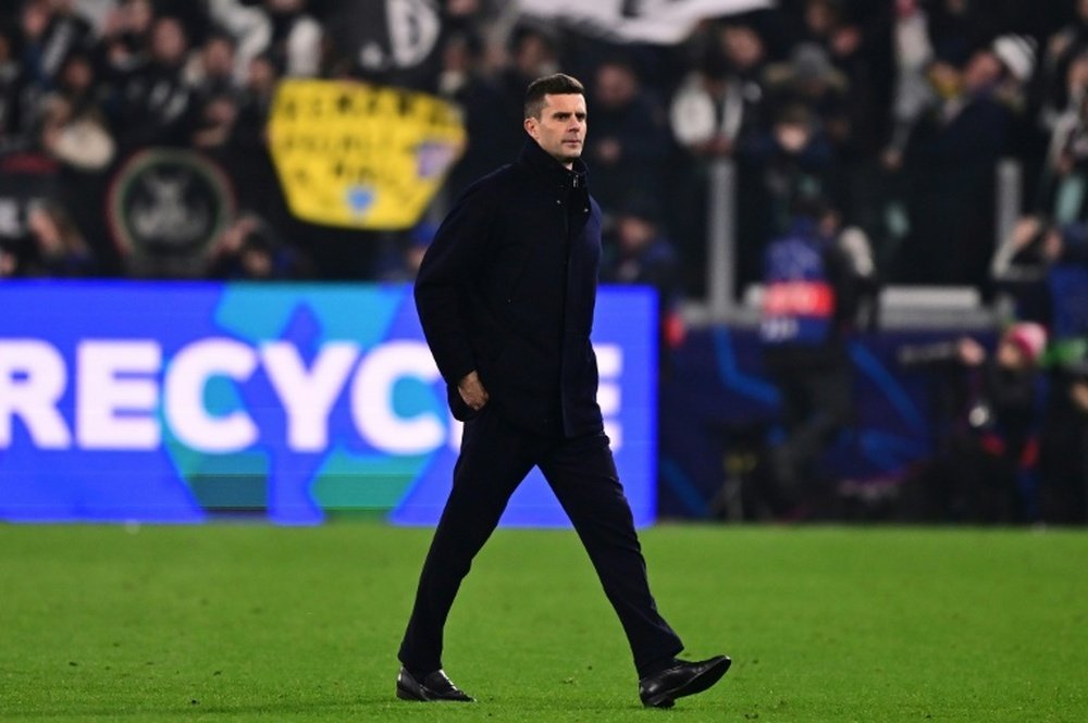 Thiago Motta après le match de Ligue des champions entre la Juventus et le PSV Eindhoven. AFP