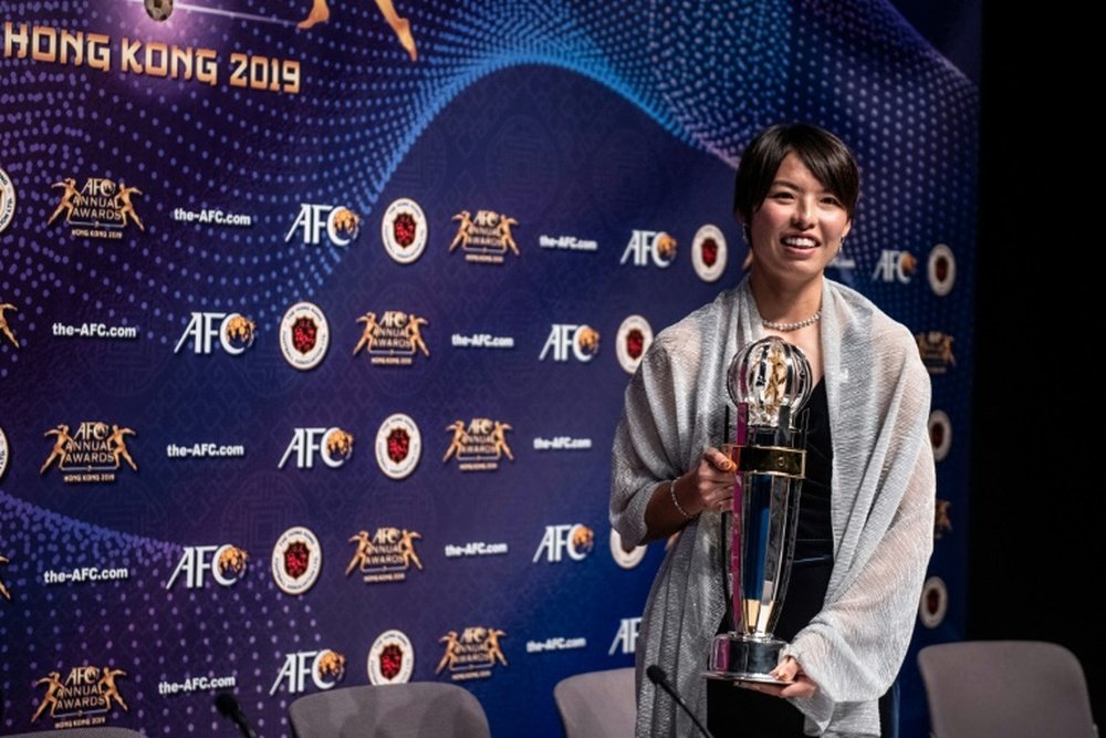 La Lyonnaise Saki Kumagai designée meilleure joueuse asiatique de l'année. AFP