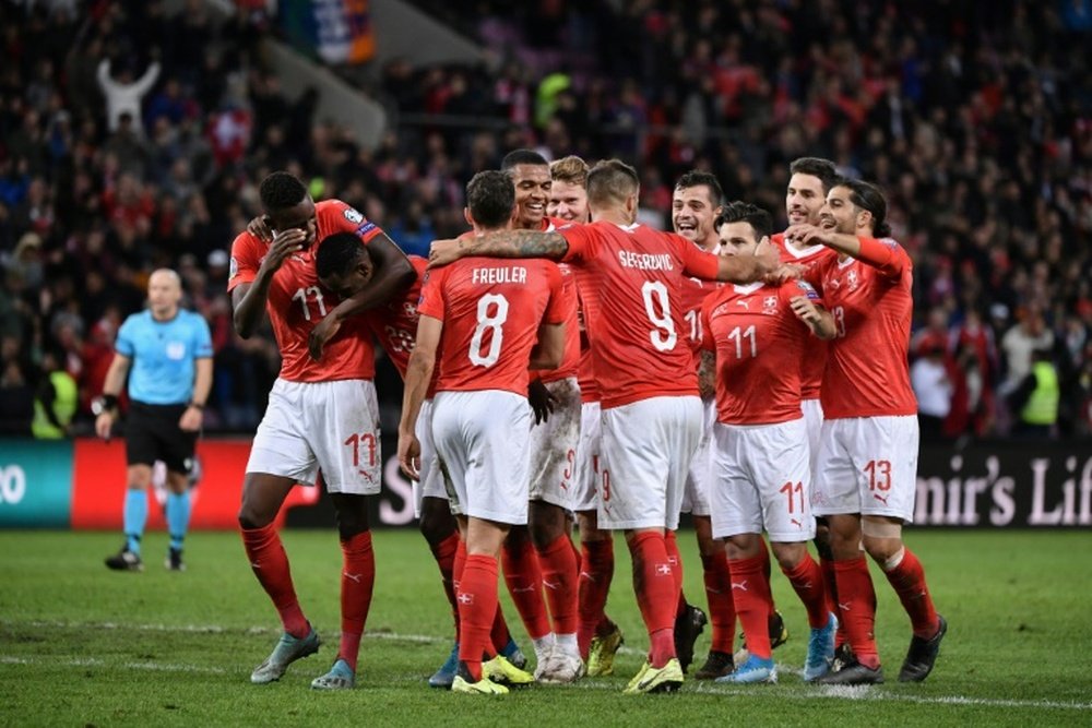 Euro-2020: Danemark, Irlande et Suisse, trois équipes pour deux tickets. AFP