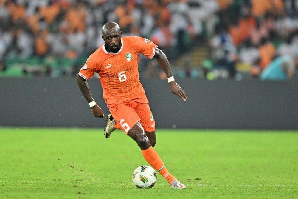 Seko Fofana contre la Guinée-Bissau. AFP