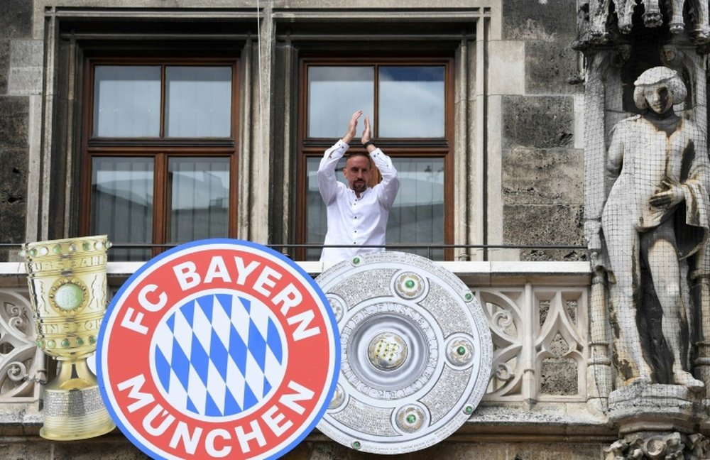 Ribéry se verrait bien coordinateur sportif au Bayern. AFP