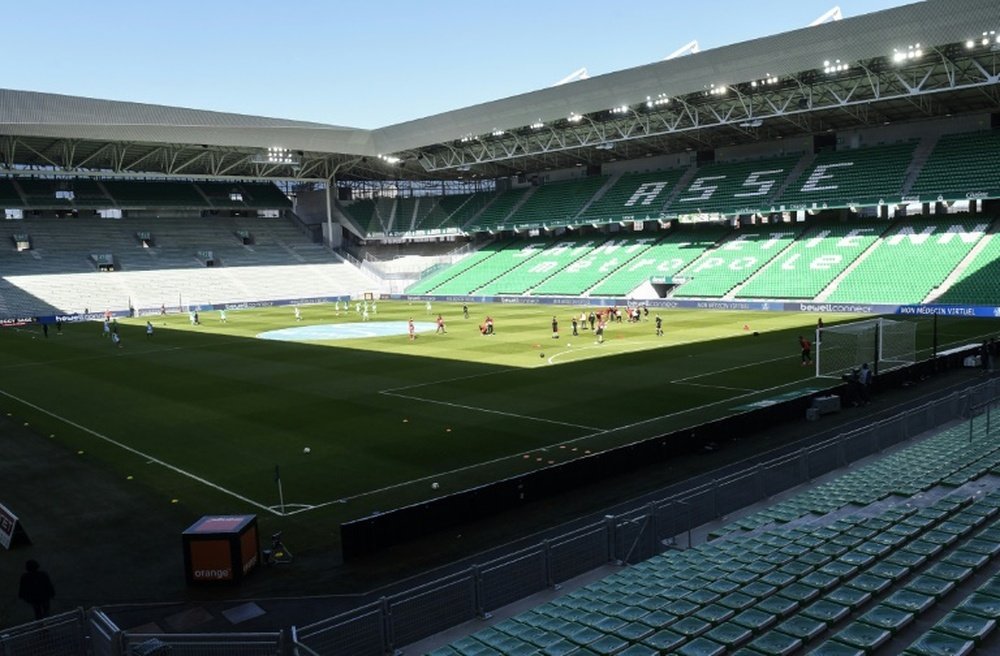 Aucun billet à la vente pour le match Saint-Etienne - Rennes. AFP