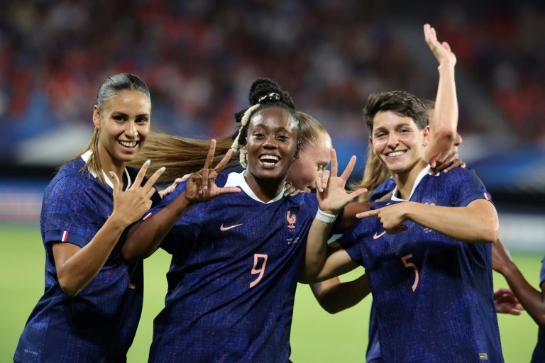 Les Bleues faciles et tout en maîtrise contre la Belgique. AFP