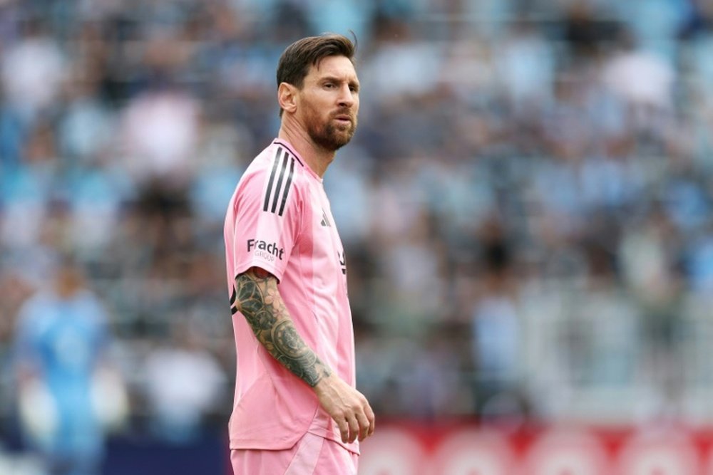Lionel Messi désabusé lors de la lourde défaite de Miami 4-1 à Minnesota. AFP
