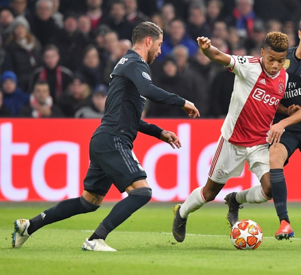 Sergio Ramos manquera le match retour face à l'Ajax le 5 mars prochain. AFP