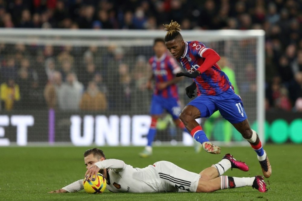 Soirée amère pour Manchester United à Crystal Palace. afp