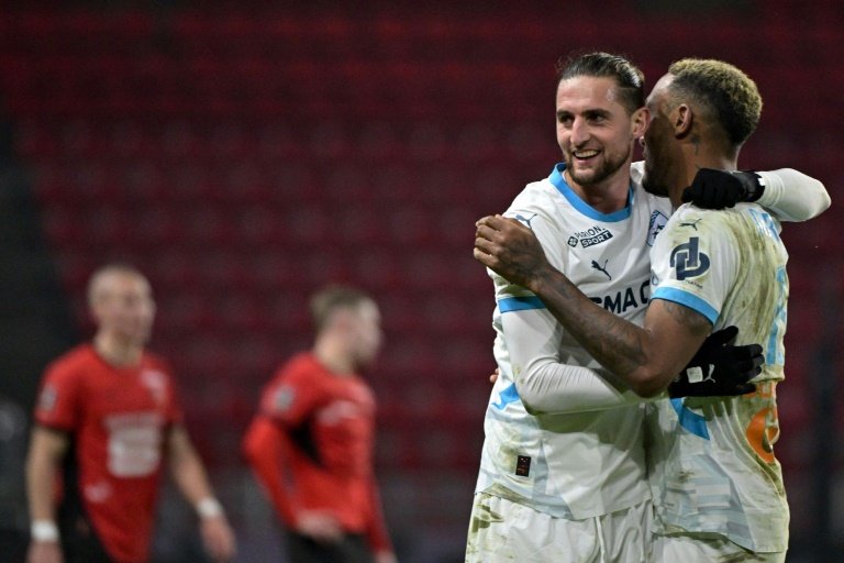 Marseille déroule à Rennes, Brest freine Lyon
