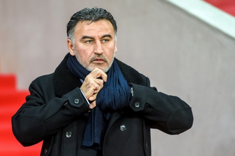 Christophe Galtier lors d'un match contre Angers. AFP