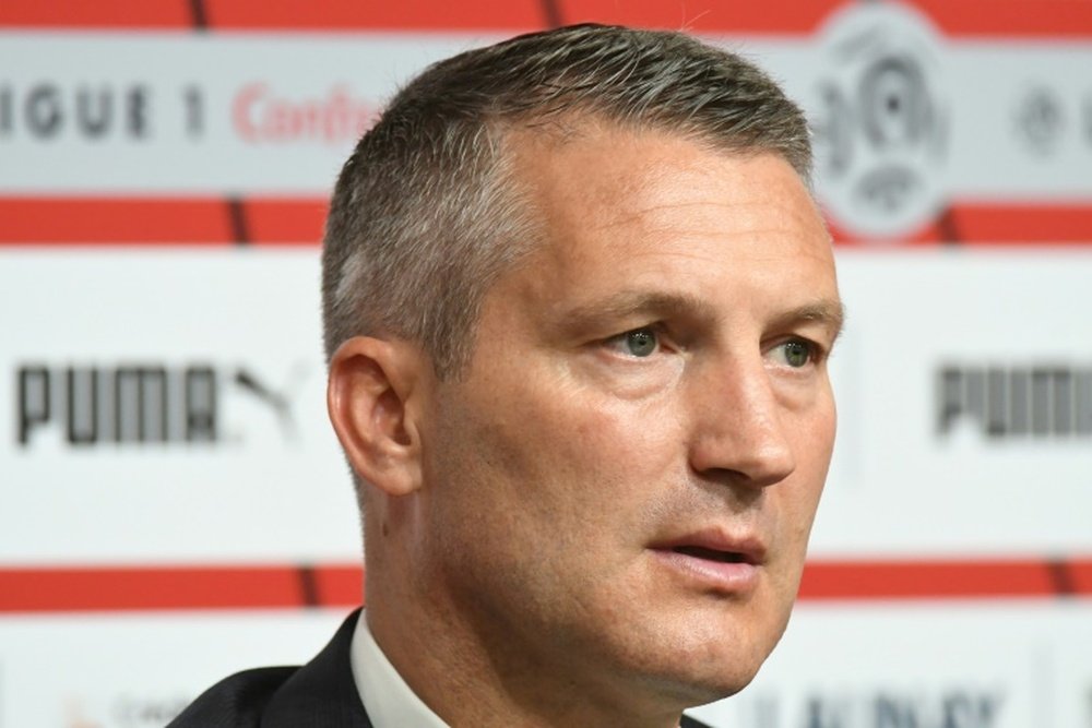 Rennes annonce le départ de son président Olivier Létang. AFP