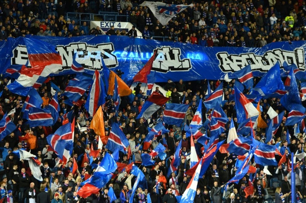 Les Glasgow Rangers à nouveau sanctionnés pour des chants 'racistes'. AFP