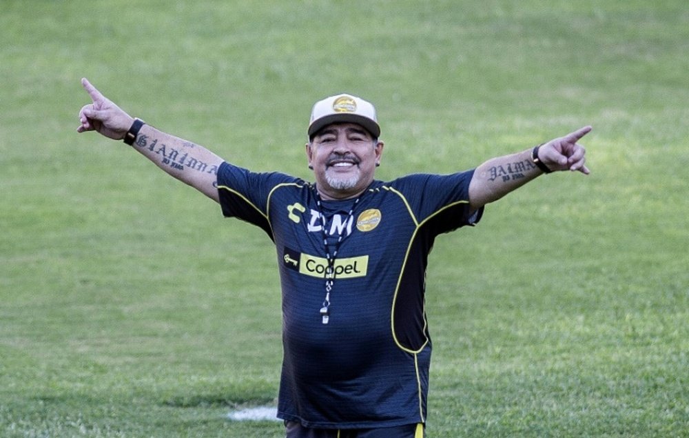 Le pape François rend hommage à Maradona. AFP