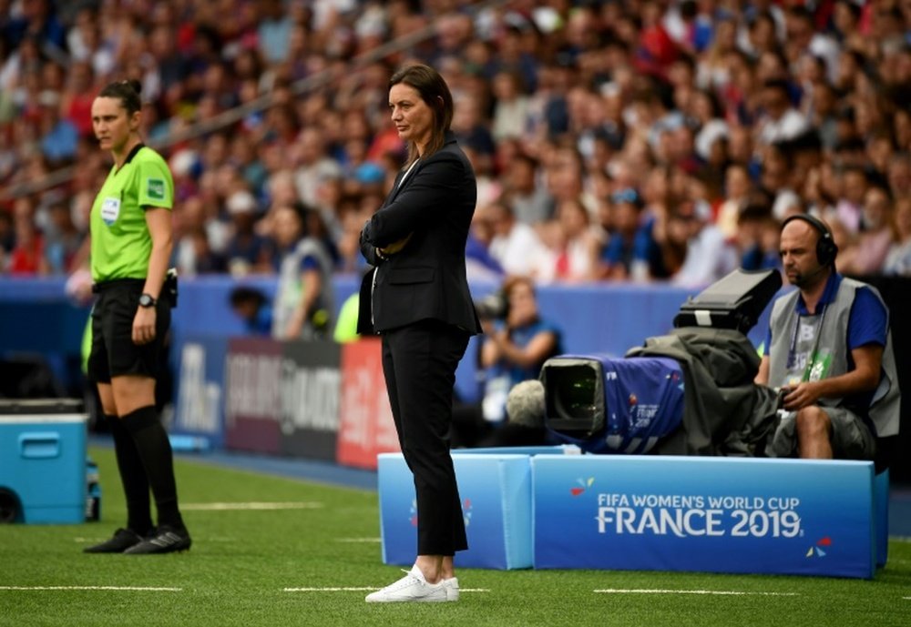La sélectionneuse des Bleues attentive à la Champions League. AFP