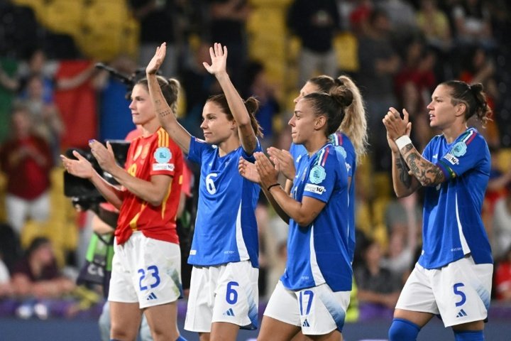 Battues mais qualifiées, les Italiennes joueront les quarts de finale de l'Euro-2025. AFP