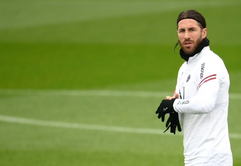 Sergio Ramos convoqué pour la première fois dans le groupe du Paris SG. afp