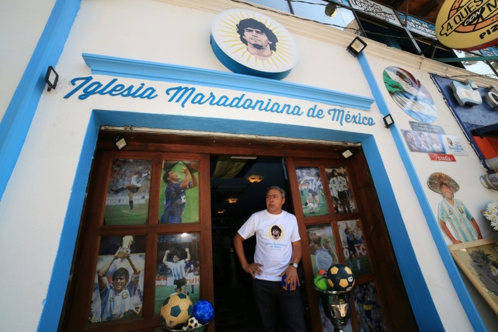Au Mexique, une église à la gloire de Diego Maradona. AFP