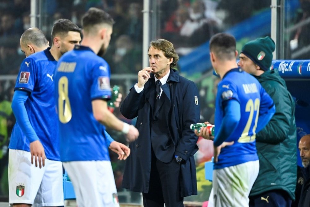 Après le naufrage, l'inconnue Roberto Mancini. AFP