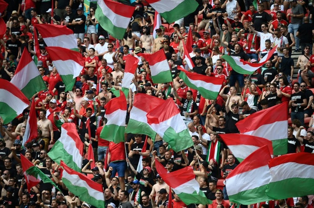 La Hongrie sanctionnée pour le comportement discriminatoire de ses supporters. AFP