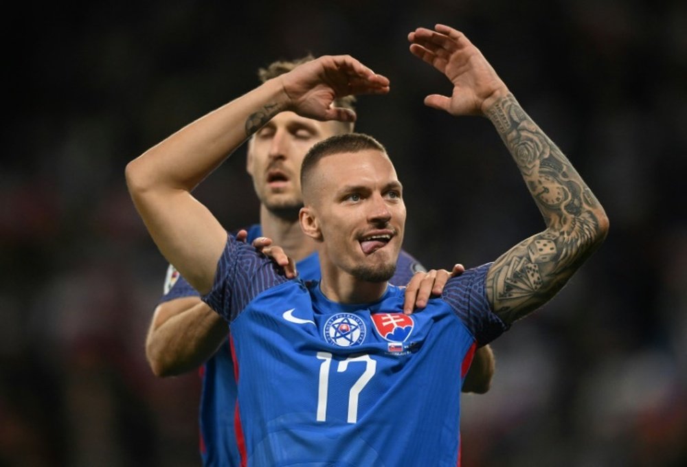 La Slovaquie qualifiée pour l'Euro-2024 après sa victoire contre l'Islande. AFP
