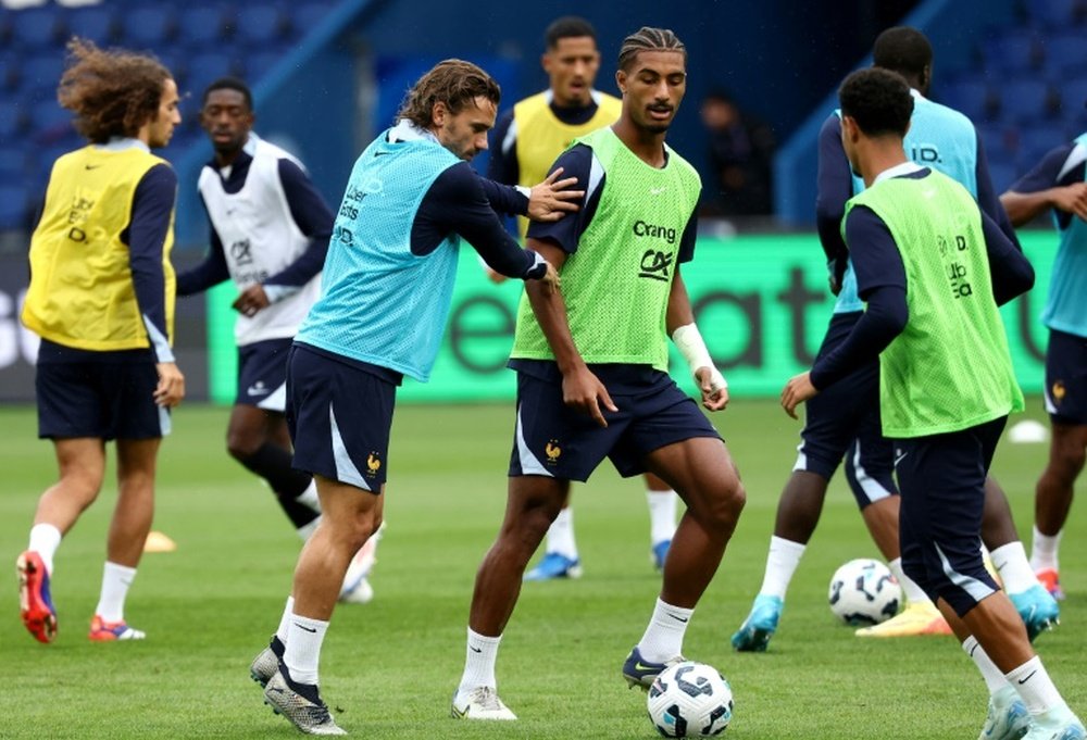 Griezmann avec l'équipe de France. AFP