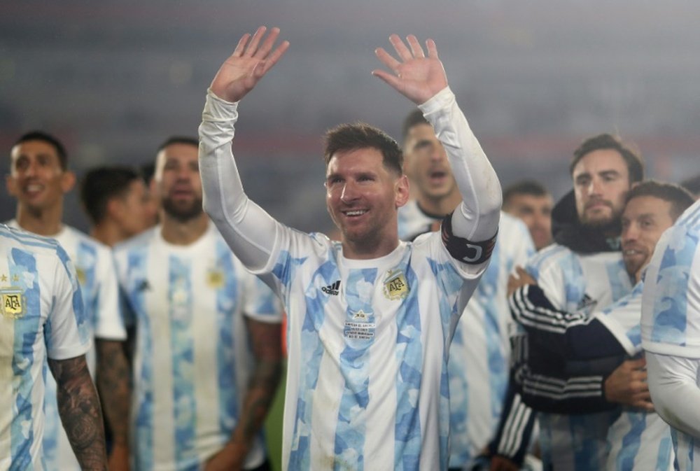 Messi bat le record de buts de Pelé dans une sélection sud-américaine. AFP