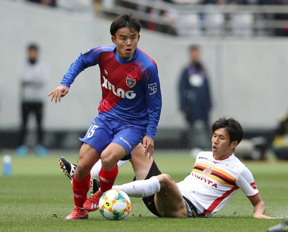 Takefusa Kubo est vu comme le Messi japonais. AFP