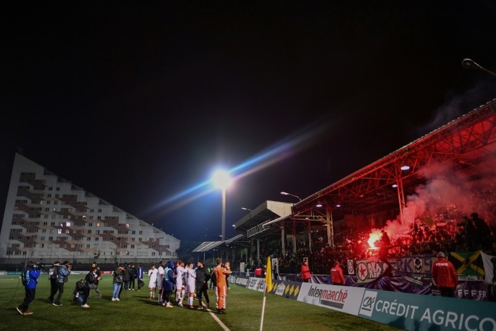 Red Star-Nice inversé, Allianz Riviera plutôt que le stade Bauer. AFP