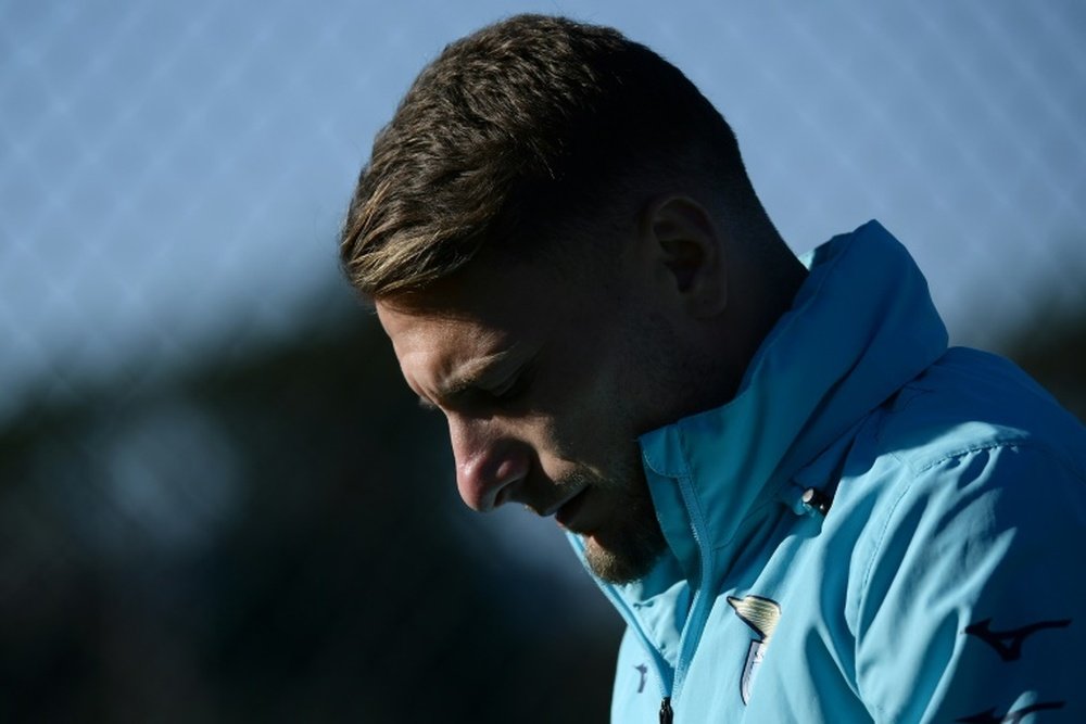 Ciro Immobile agressé par des supporters mécontents de la Lazio. AFP