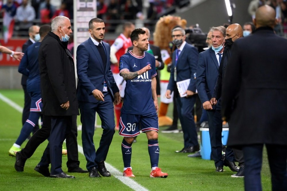 Messi, star de Paris déjà couronnée à Reims. afp