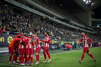 L'Atlético porté par Lemar et Griezmann à Cadix. AFP