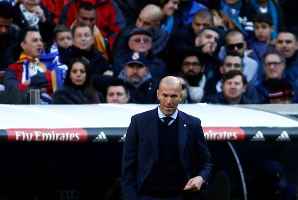 Zidane a pris une claque face au Barça. AFP