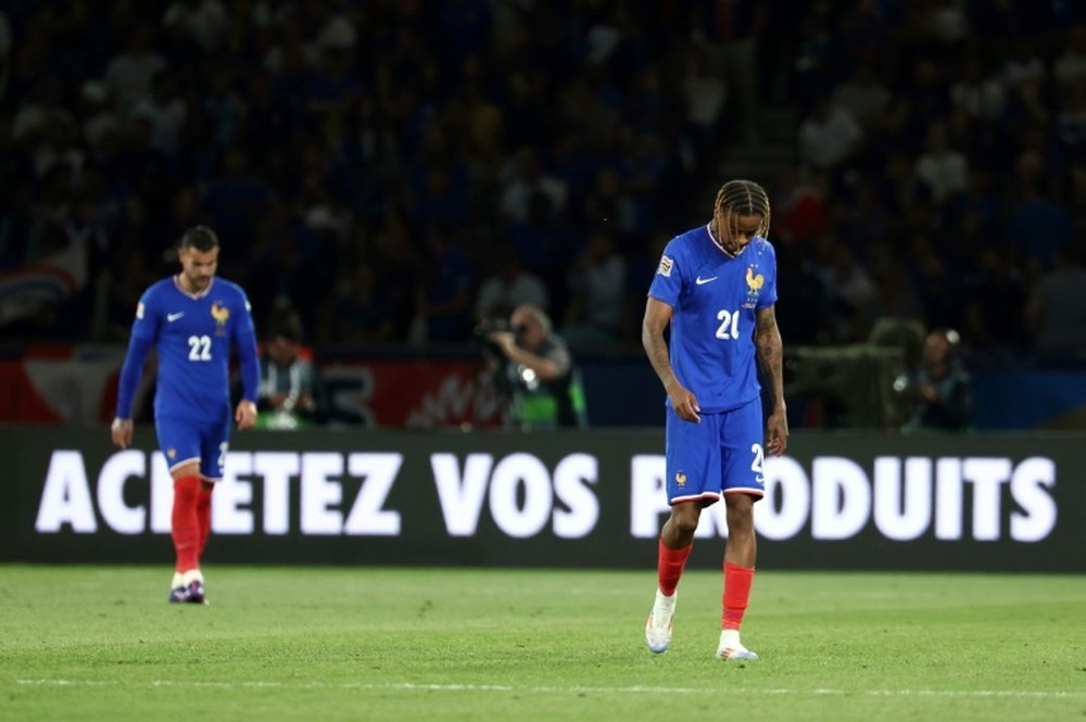 Les 'Bleus' ont perdu face à l'Italie. AFP