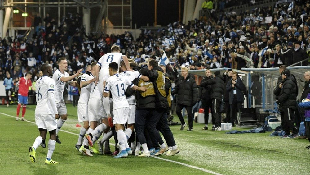 La Finlande se qualifie pour le premier Euro de son histoire. AFP