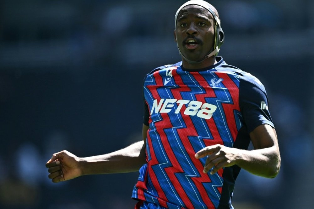 L'attaquant français de Crystal Palace Jean-Philippe Mateta. AFP