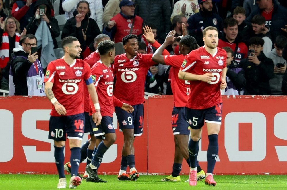 Jonathan David sauve Lille face à Rennes . Afp