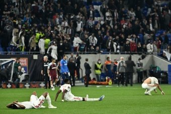 L'Olympique Lyonnais tombe de haut. AFP