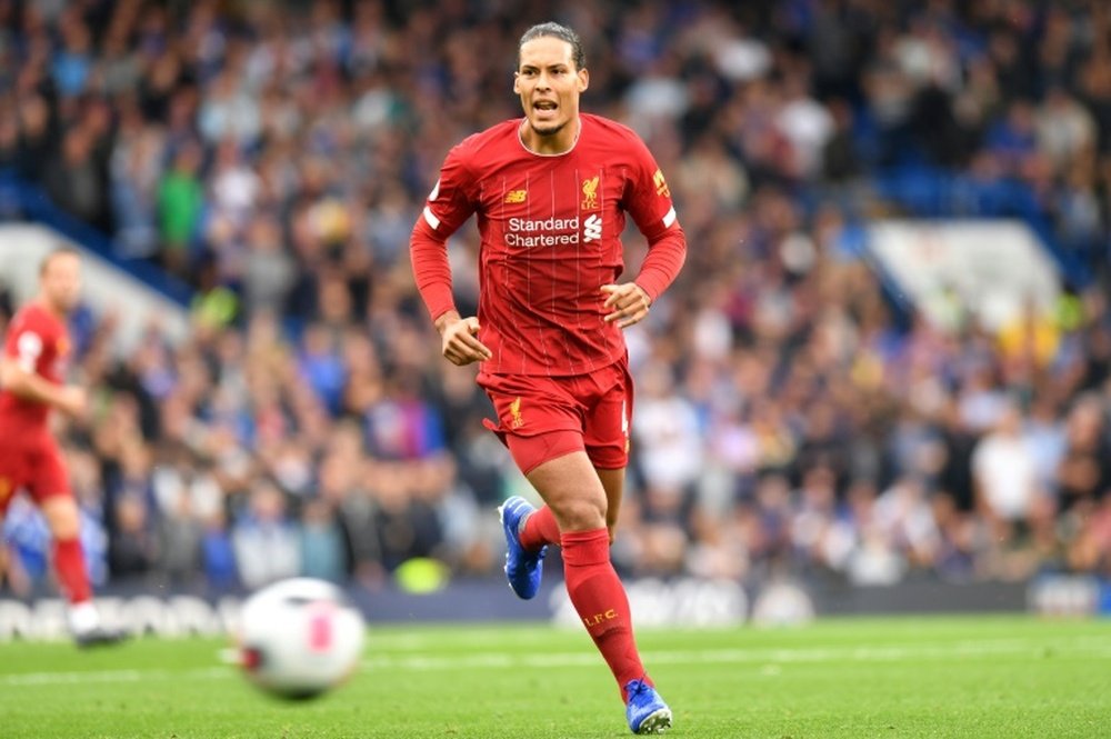 Van Dijk et le Ballon d'Or, un postulant moins fringant. AFP