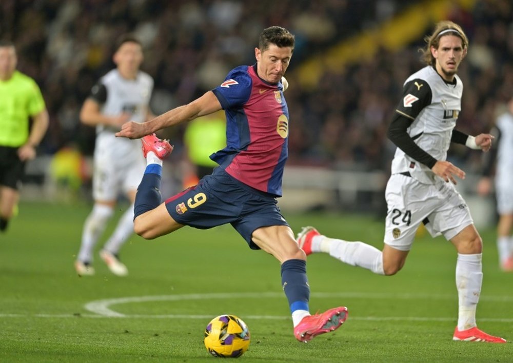 Robert Lewandowski, meilleur buteur de Liga, a encore marqué. AFP