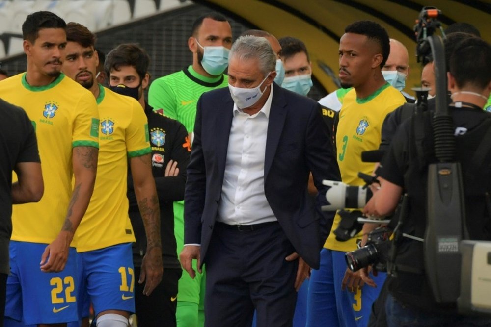 Le sélectionneur du Brésil, Tite, s'est exprimé sur Brésil-Argentine. AFP