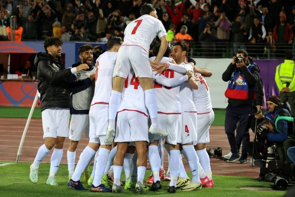 La joie des footballeurs iraniens après leur qualification pour le Mondial 2026. AFP