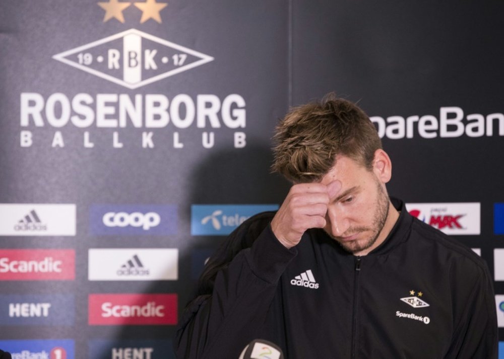 Bendtner, dans la tourmente. AFP
