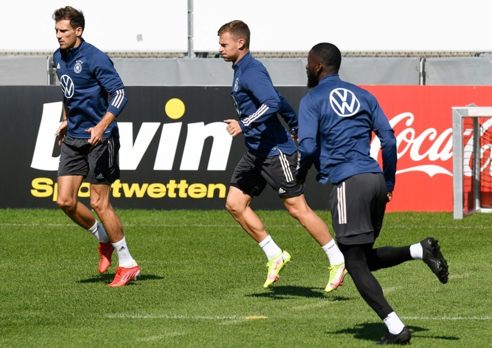 Kimmich, Goretzka, Müller, brelan d'As de la Mannschaft. AFP