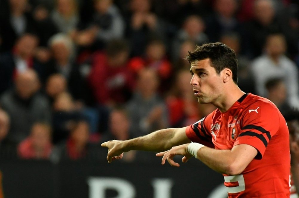 Yoann Gourcuf, alors milieu de Rennes lors du match contre Montpellier. AFP