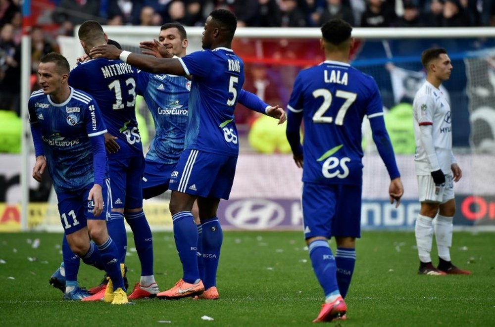 Les joueurs de Strasbourg ont entamé une reprise physique individuelle. AFP