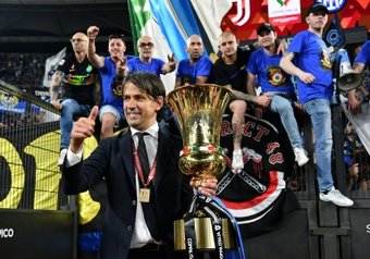 Avec ou sans le titre de champion d'Italie, l'Inter a fait une 'très grande saison'. AFP